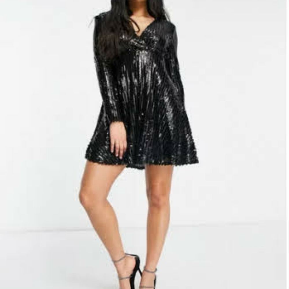 Club L London skater dress black women's 6